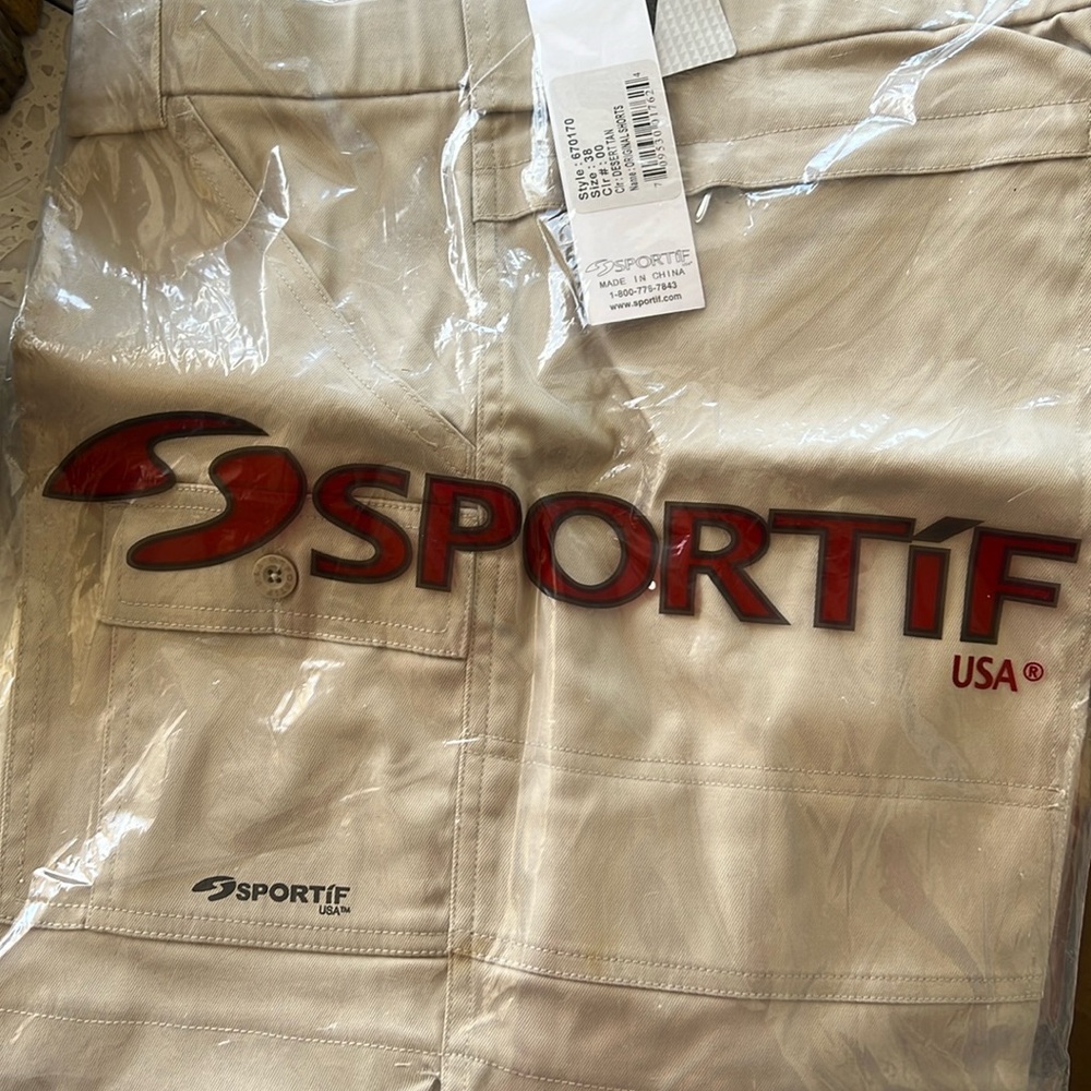 Sportif men’s shorts khaki nwt size 36